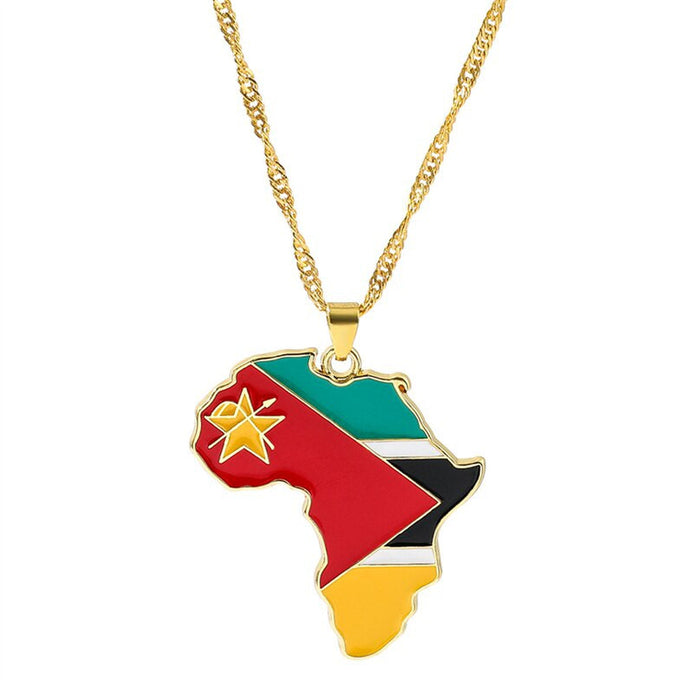 Collier drapeau Mozambique