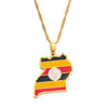 Collier drapeau Ouganda