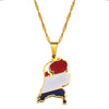 Collier drapeau Pays-Bas couleur or