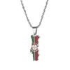 Collier drapeau Portugal couleur argent