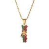 Collier drapeau Portugal couleur or