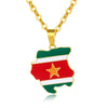 Collier drapeau Suriname