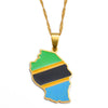 Collier drapeau Tanzanie