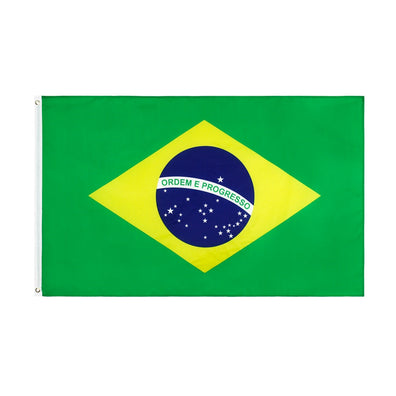 AZ FLAG - Guirlande Drapeau Brésil - 12 Mètres Avec 20 Drapeaux Brésilien De 45x30 cm - Fanions 100% Polyester - 200g AZ FLAG - Guirlande Drapeau Brésil - 12 Mètres Avec 20 Drapeaux Brésilien De 45x30 cm - Fanions 100% Polyester - 200g