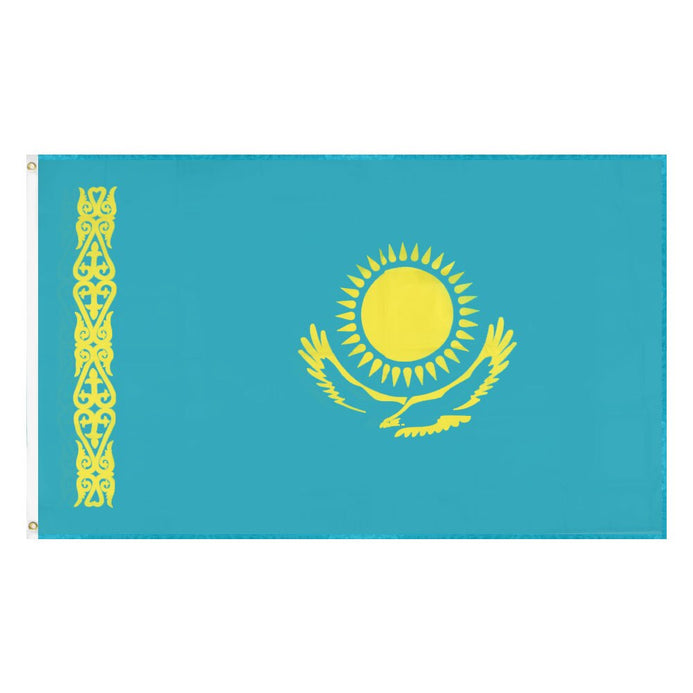 Drapeau Kazakhstan 100% Polyester