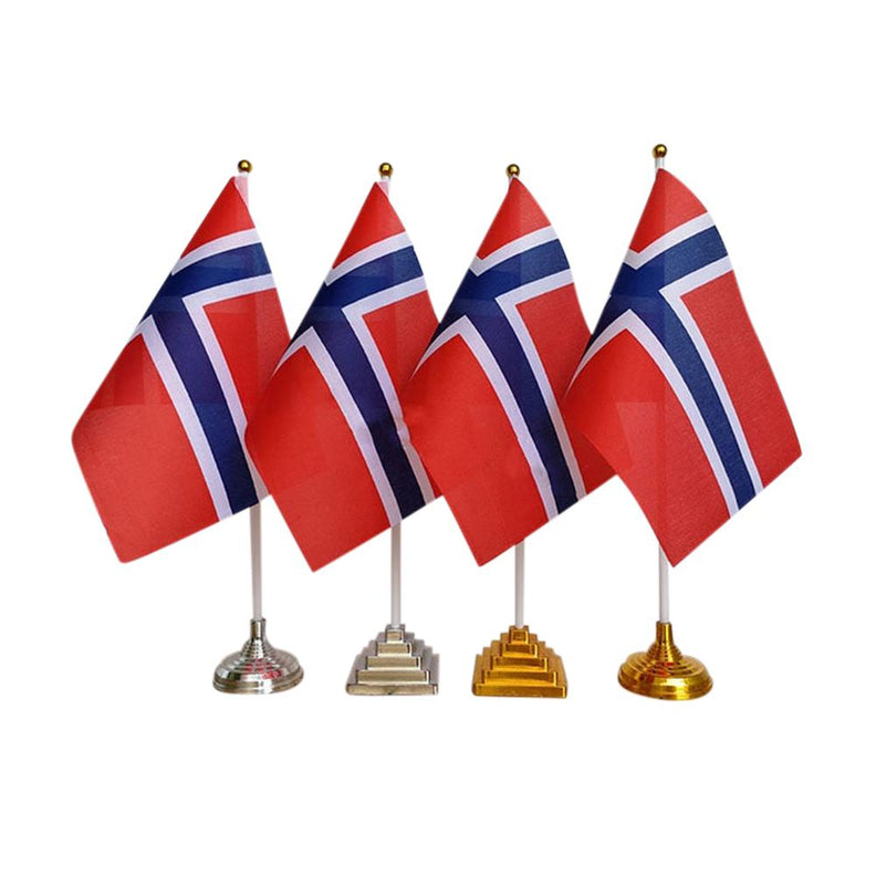 Drapeau Norvège, 25Pcs Petit Drapeau Norvégien Tenu dans la Main pour Défilés, Événements Patriotiques, 14 * 21CM