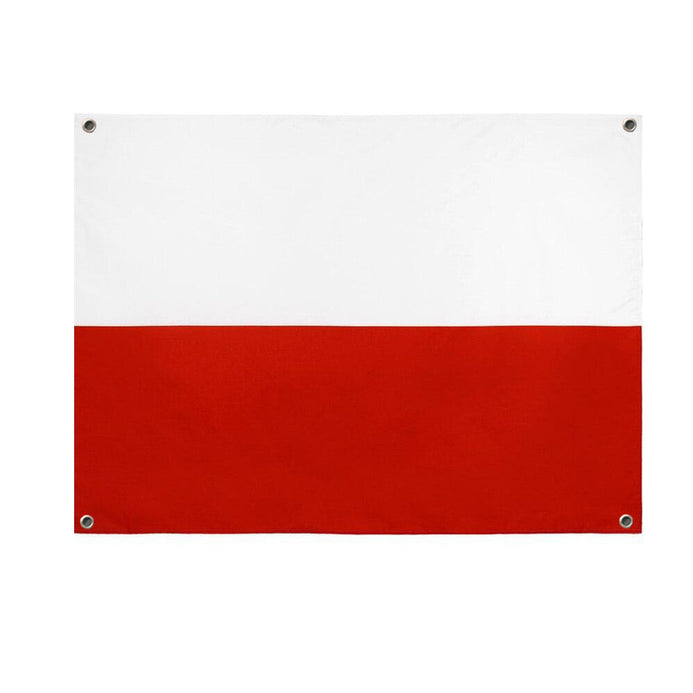 Drapeau Pologne 4 oeillets