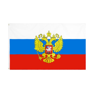 Drapeau Russie Empire Tsar Nicolas II WWI – 90x150 Cm – Polyester Résistant + Sticker OFFERT