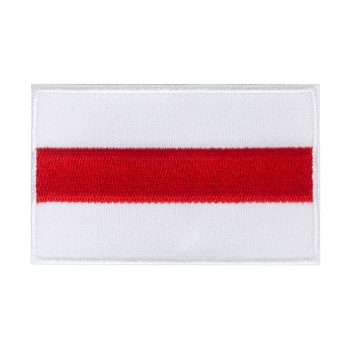 Ecusson drapeau Biélorussie rouge et blanc