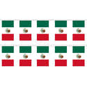 Lot De 11 Autocollants Drapeau Du Mexique - Taille Variées - Pour Voiture, Moto, Casque - Résistant Aux Intempéries - 4