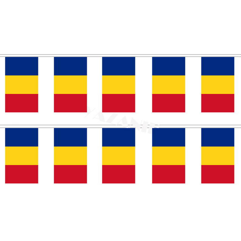 Drapeau Roumanie 60x90 Cm - Polyester Résistant, Oeillets Métalliques, Intérieur/extérieur, Couleurs Vives - 10