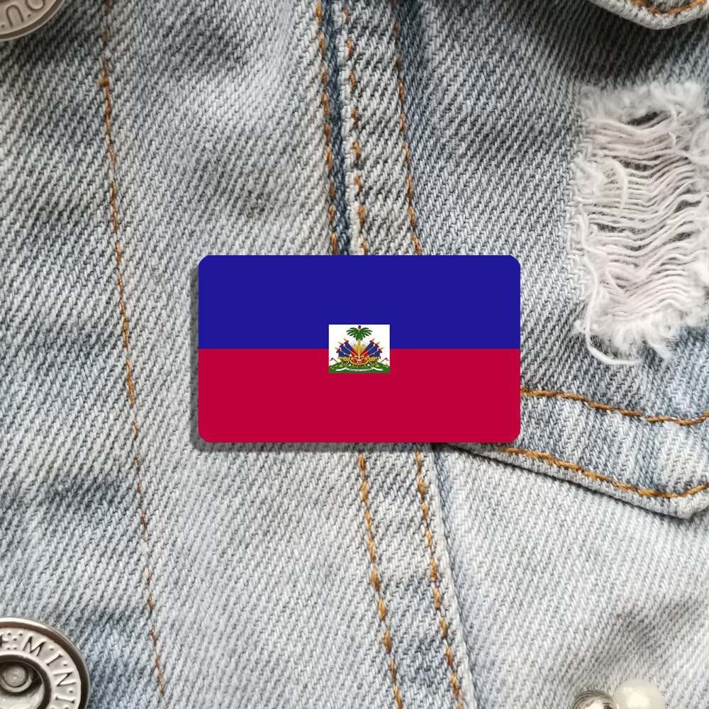 Broche drapeau Haïti