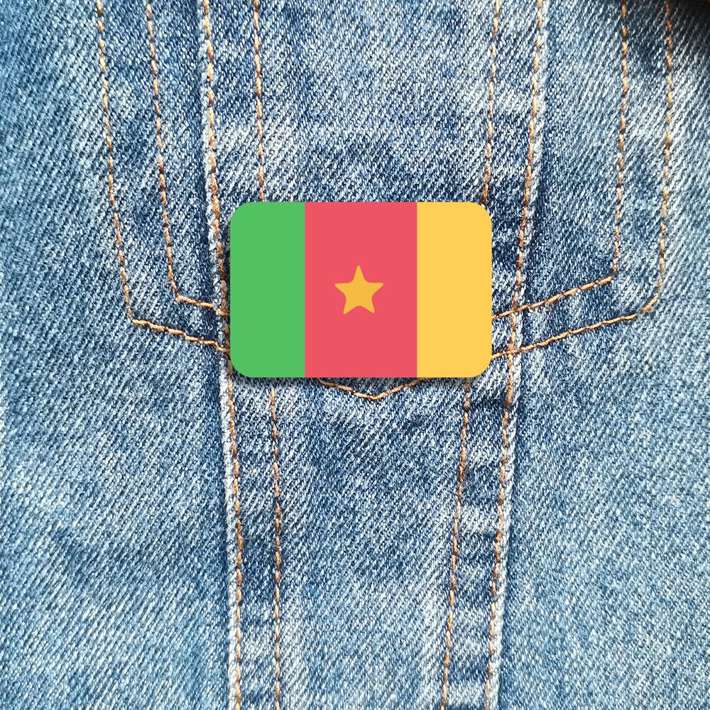 Broche drapeau Cameroun