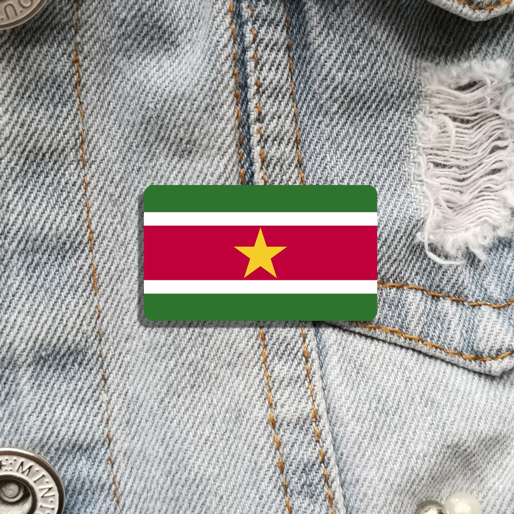 Broche drapeau Suriname