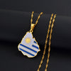 Collier drapeau Uruguay couleur or