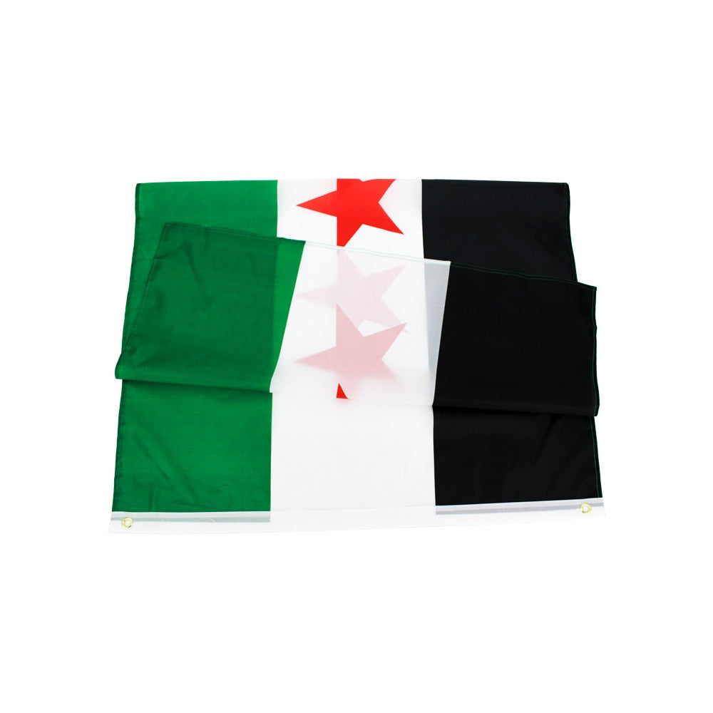Drapeau Révolution Syrienne 60 x 90 cm – King Drapeaux Drapeau Révolution Syrienne 60 x 90 cm – King Drapeaux