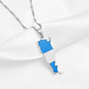 Collier drapeau Argentine couleur argent