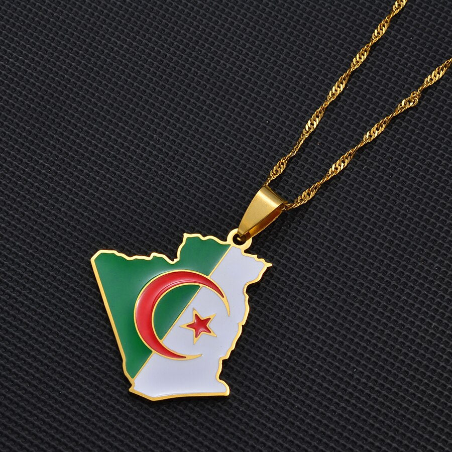 Collier drapeau Algérie