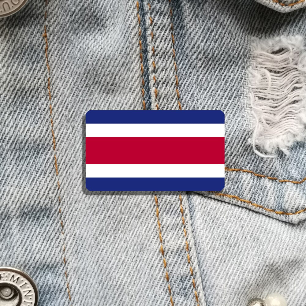 Broche drapeau Costa Rica