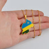 Collier drapeau Rwanda