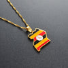 Collier drapeau Ouganda