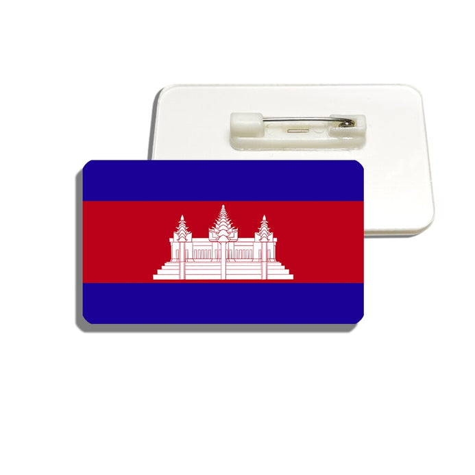 Broche drapeau Cambodge