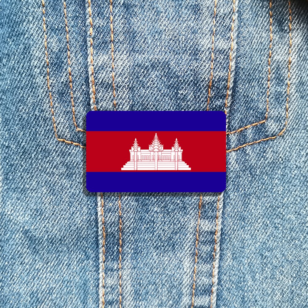 Broche drapeau Cambodge