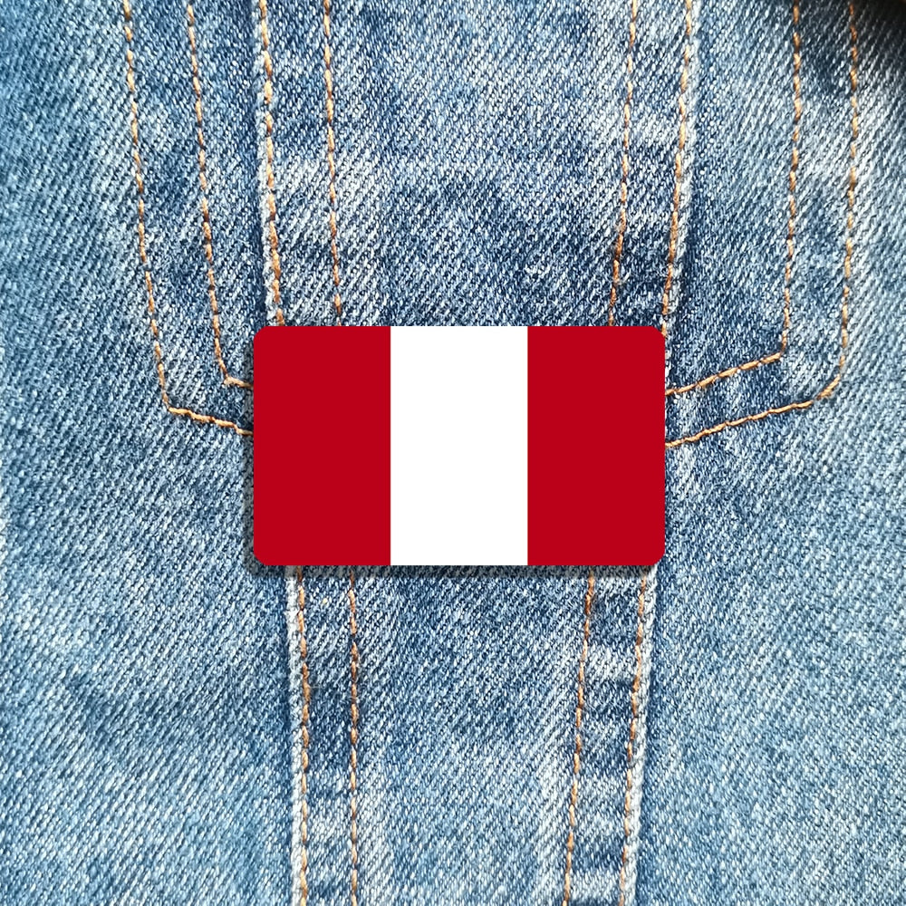 Broche drapeau Pérou