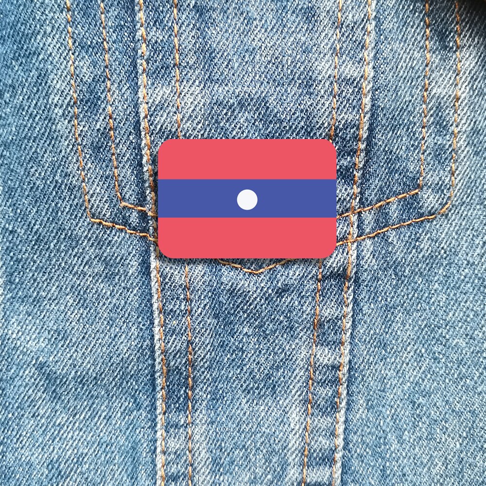 Broche drapeau Laos