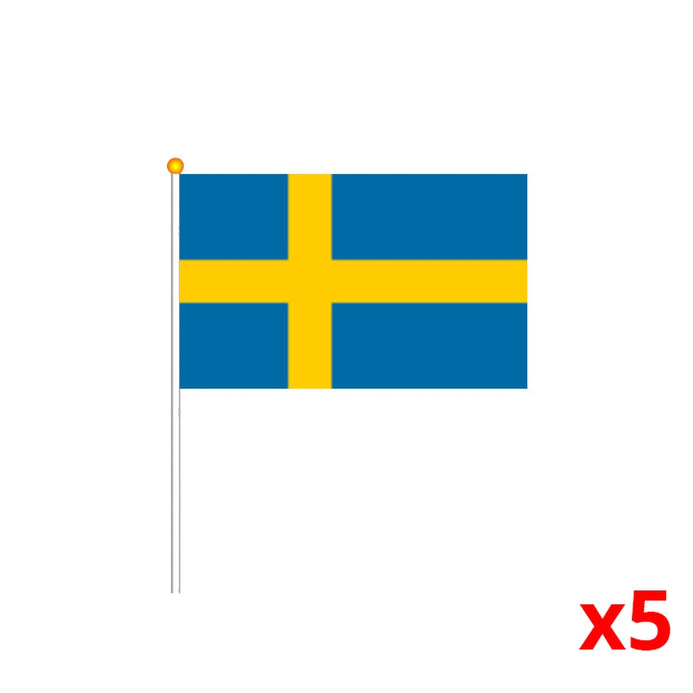 Bandera de mesa de Skåne 21x14cm - Compra/Venta Banderola de despacho Bandera de mesa de Skåne 21x14cm - Compra/Venta Banderola de despacho