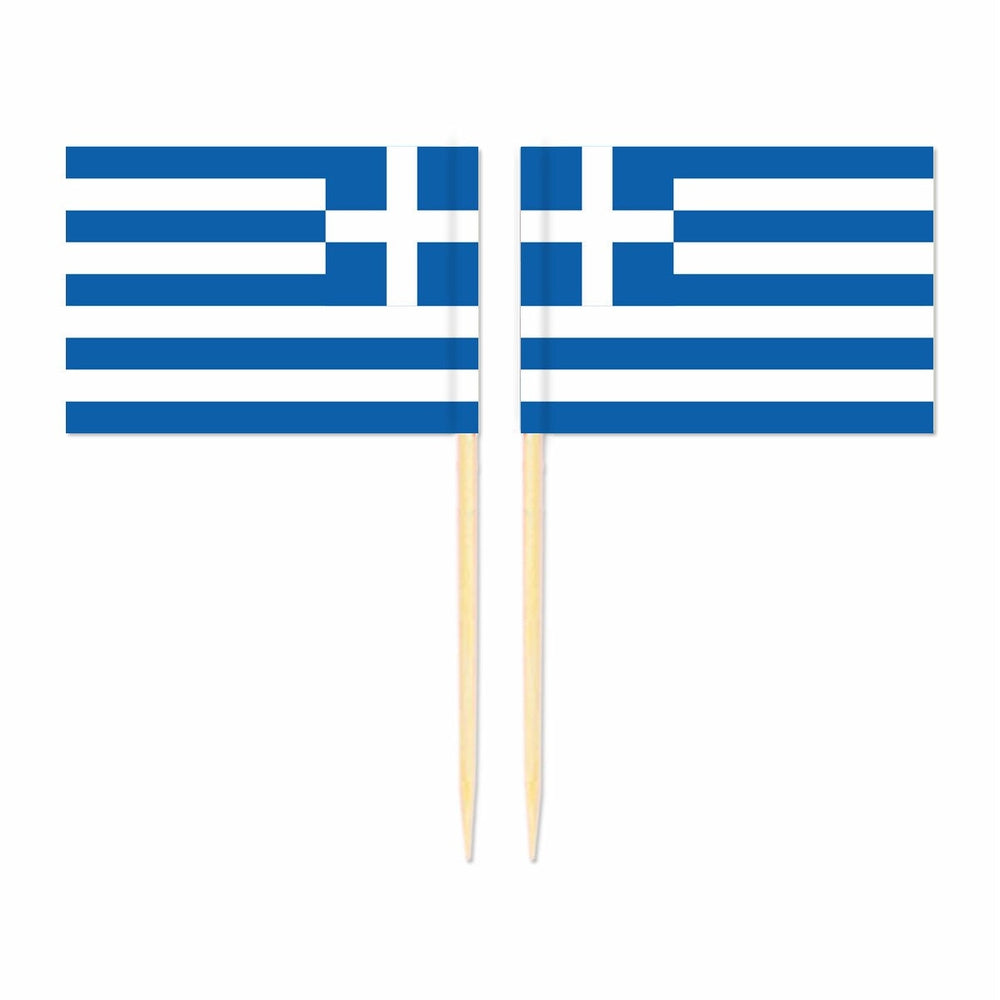 Fanion Drapeau Grèce – Mini Bannière 15x10 Cm, Polyester, Pour Voiture, Décoration