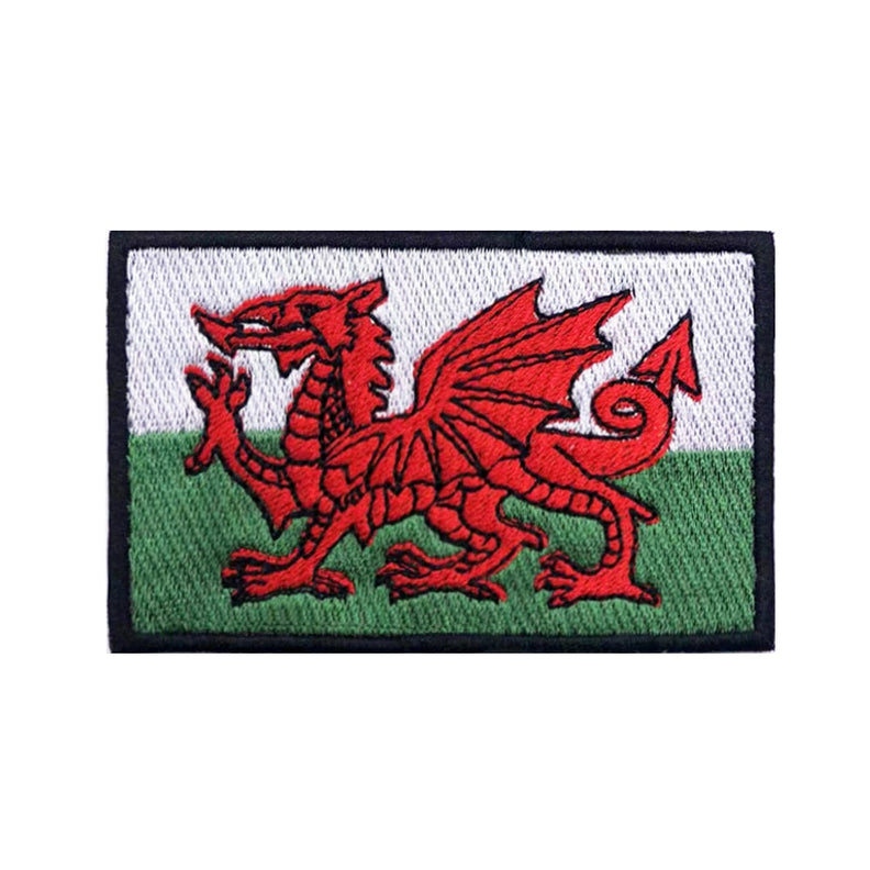 Patch écusson Brodé – Drapeau Du Pays De Galles – Neuf