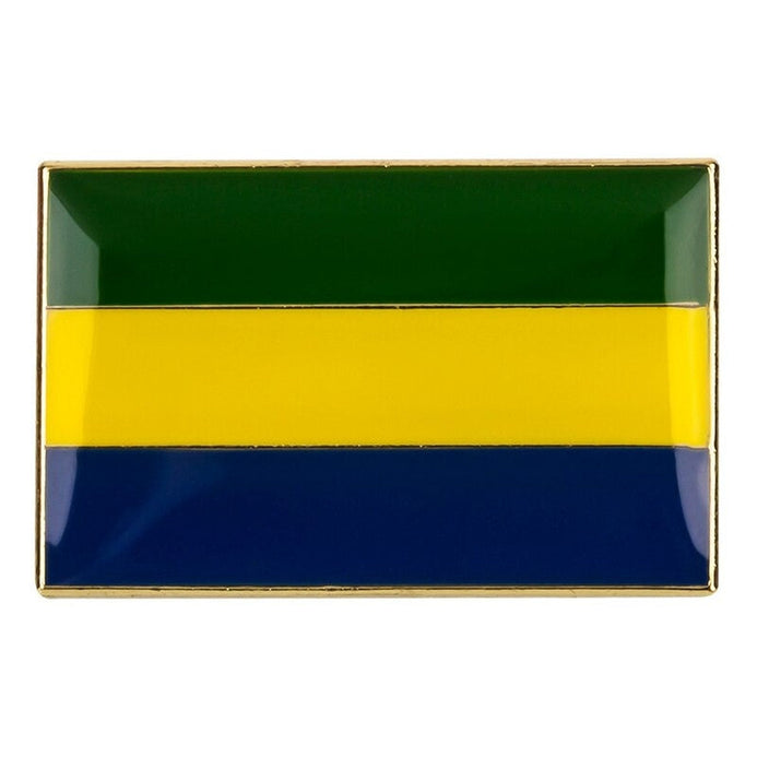 Petite broche drapeau Gabon
