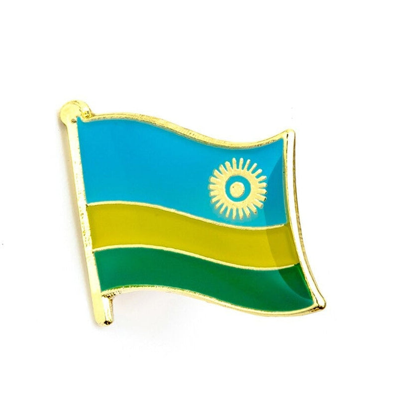 Fanion Drapeau Rwanda - Format Miniature 15x10 Cm, Polyester Imprimé Recto-verso, Pour Décoration Voiture, Intérieur Ou événements