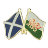 Pin's drapeaux croisés Ecosse & Pays de Galles