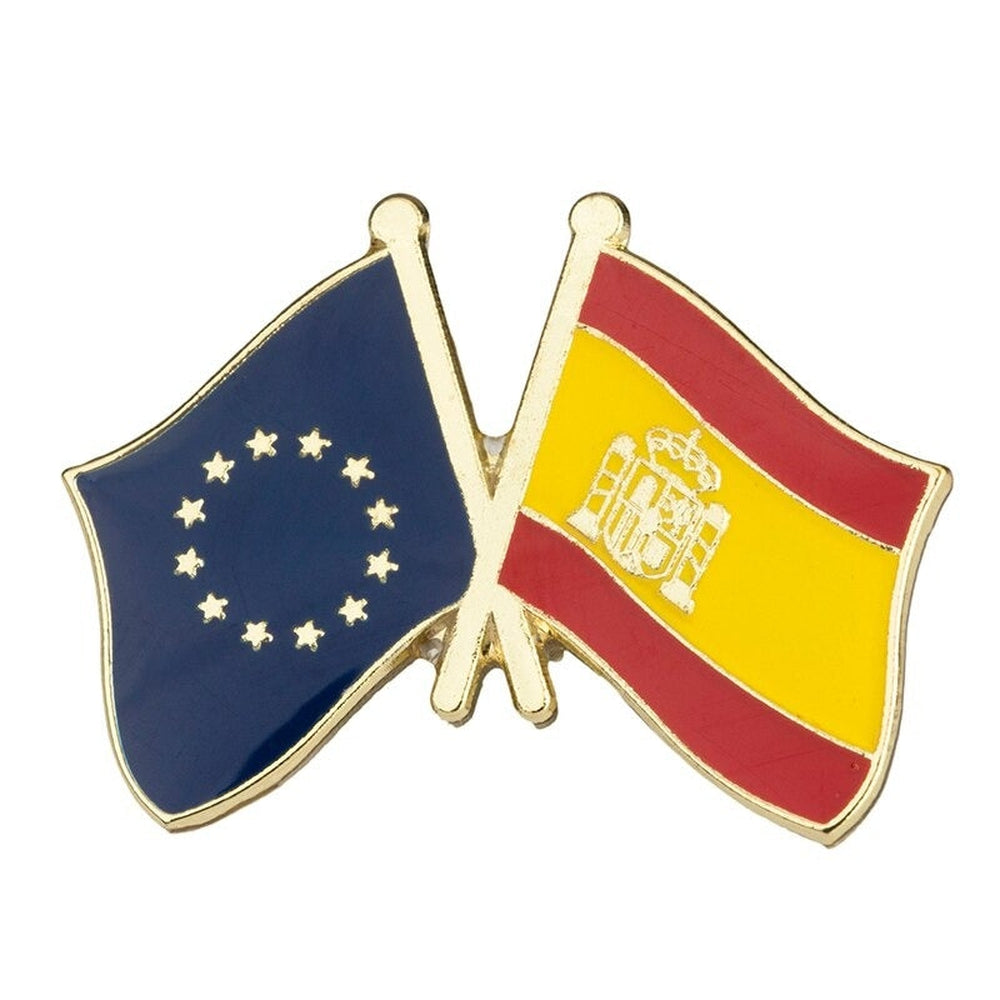 10 Pins Drapeau Espagne - Badge Épinglette Patriotique En Métal Avec Fermoir, Idéal Pour Costume, Veste Et Événements