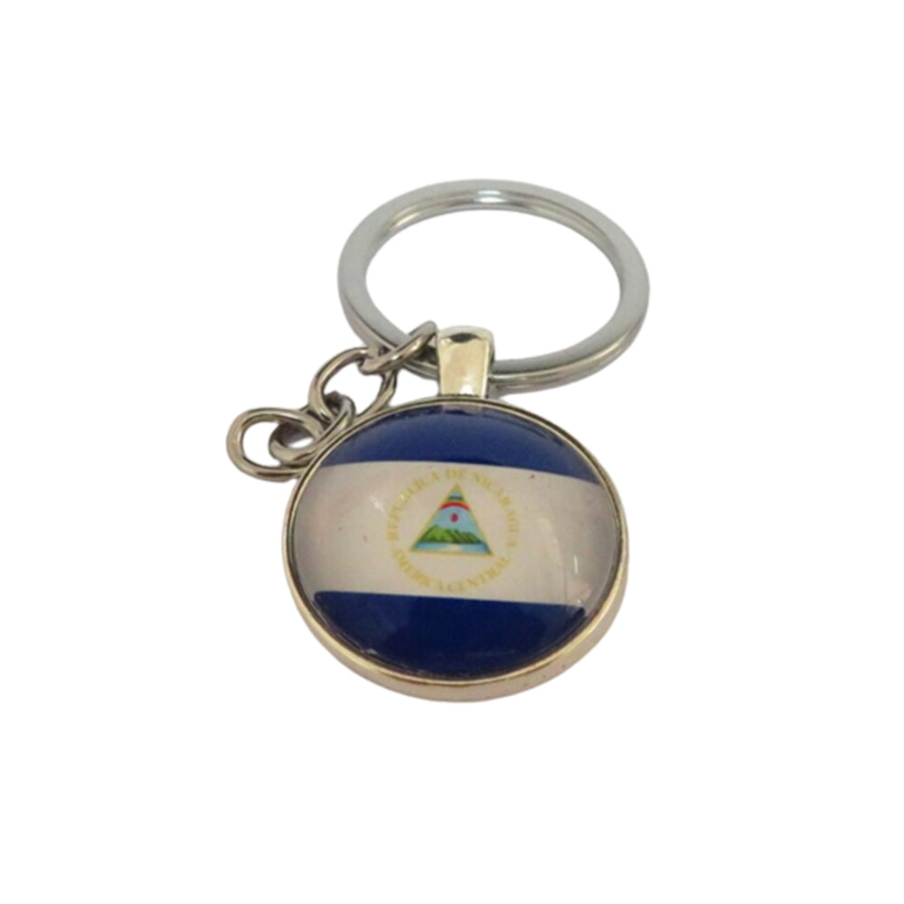 Porte-clés Acrylique Drapeau Dominicain – Personnalisé Gratuit – Mirror Magic