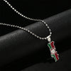 Collier drapeau Portugal couleur argent