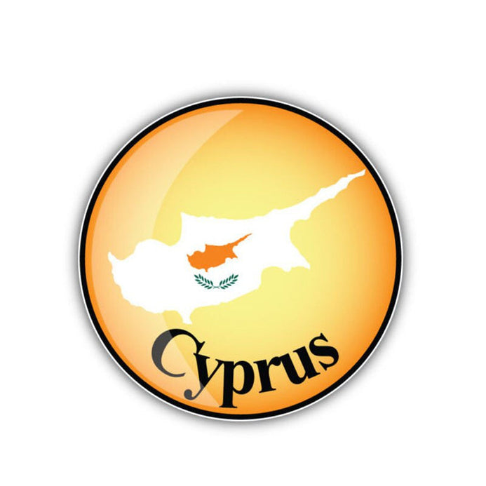 Sticker drapeau Chypre