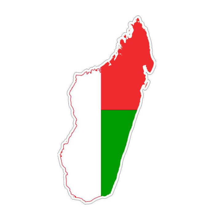 Sticker drapeau Madagascar