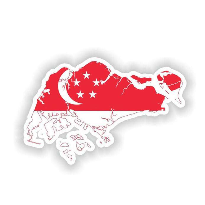 Sticker drapeau Singapour